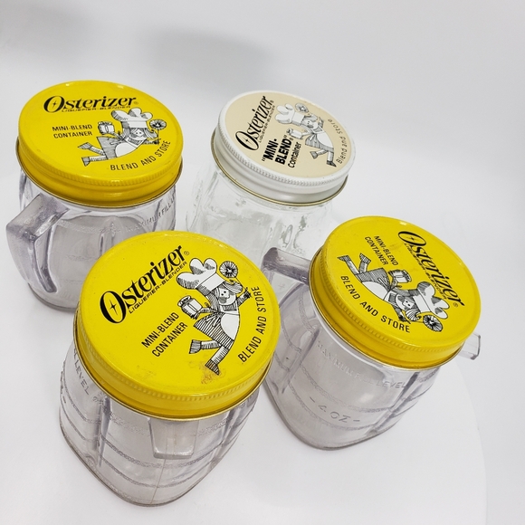 Set of 4 mini containers for Oster blender. Vintage in great condition - Picture 3 of 7